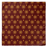 MAROON ECLIPSE SILK SCARF & POCKET SQUARE SET